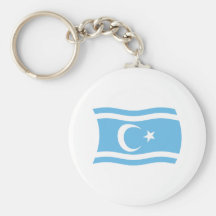 Iraqi Turkmen Flag Keychain
