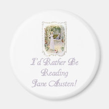 IRBR Jane Austen! Magnets, 2 shapes, 4 sizes