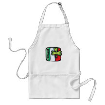 Ireland "Flag and Clover" St. Patrick's Day design Apron