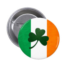 Ireland Shamrock Button