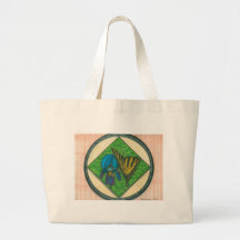 Iris and Butterfly resized 4mb.jpg Canvas Bags