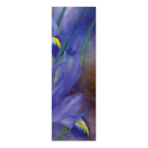 Iris Bouquet Art Bookmark Business Card Templates