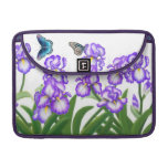Iris Flower Garden Rickshaw Flap Sleeve Sleeve For MacBooks