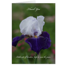 Iris Sympathy Thank You Card