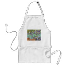 Irises by Vincent van Gogh, Vintage Fine Art Aprons