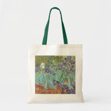 Irises by Vincent van Gogh, Vintage Fine Art Bag