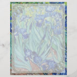 Irises, Vincent van Gogh. Flyer Design