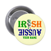 Irish Australian St Patrick's Button