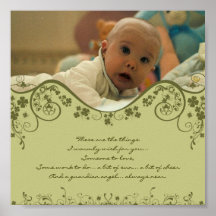 Irish Blessing - a Guardian Angel Always Near Print