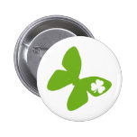 irish butterfly shamrock pin