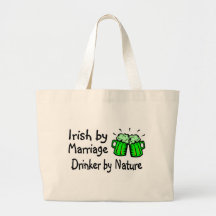 Irish By Marriage Drinker By Nature Canvas Bag