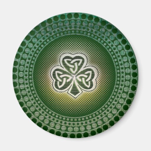 Irish celtic shamrock magnets