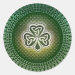 Irish celtic shamrocks stickers