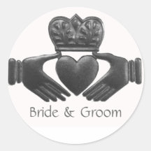 Irish Claddagh Love Symbol Stickers