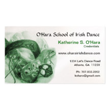 Irish Dance Business Card