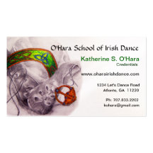 Irish Dance Business Card