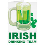 Irish Drinking Team Card