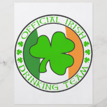 Irish Drinking Team Flyers