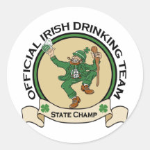 Irish Drinking Team Sticker