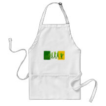 Irish flag Leprechaun evolution gear Apron