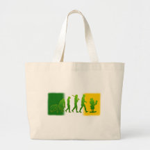 Irish flag Leprechaun evolution gear Canvas Bags