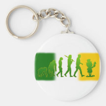 Irish flag Leprechaun evolution gear Keychains