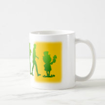 Irish flag Leprechaun evolution gear Mugs