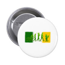 Irish flag Leprechaun evolution gear Pin