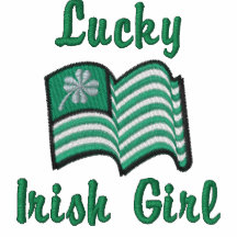 irish flag lucky clover Lucky Irish Girl