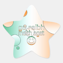 Irish Gaelic Gifts Thank You / Go Raibh Maith Agat Stickers