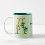Irish Gold Monogram A Mugs