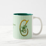 Irish Gold Monogram C Coffee Mugs