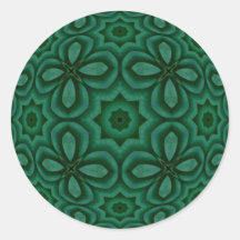 Irish Green Round Stickers