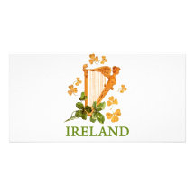 IRISH HARP PHOTO CARD TEMPLATE