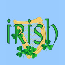 Irish Harp Shamrock T-Shirt t-shirts