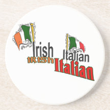 Irish Italian Heritage Beverage Coaster