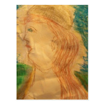 irish lass postcard