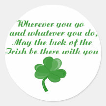 Irish Poem Stickers