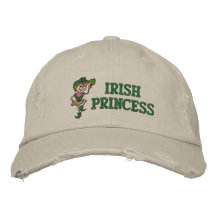 Irish Princess Embroidered Hat