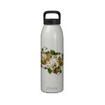 Irish Roses and Golden Shamrocks water bottle
