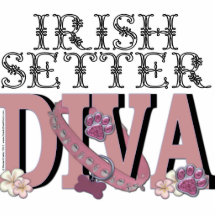Irish Setter DIVA Acrylic Cut Out