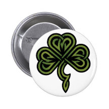 Irish Shamrock Gift Button