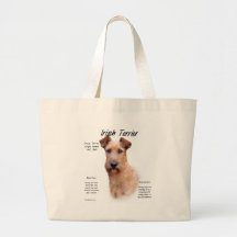 Irish Terrier History Design Canvas Bags