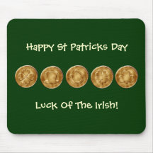 Irish Trinkets Gold Coins Mousepad