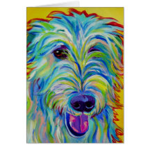 Irish Wolfhound #1 Greeting Card