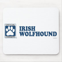 Irish Wolfhound Blue Mousepad