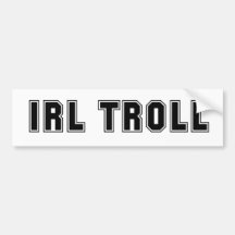 IRL Troll Bumper Sticker