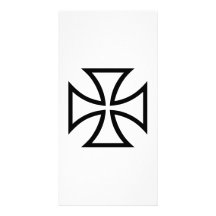 Iron cross customized photo card