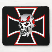 Iron Cross Skull mousepad