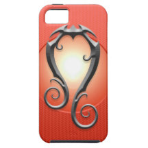 Iron Leo Symbol, red